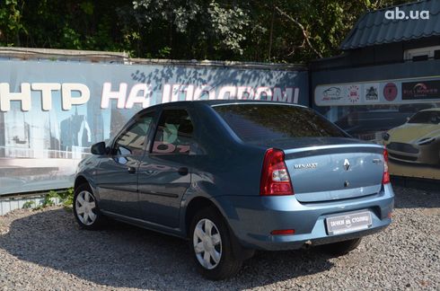 Renault Logan 2010 синий - фото 7