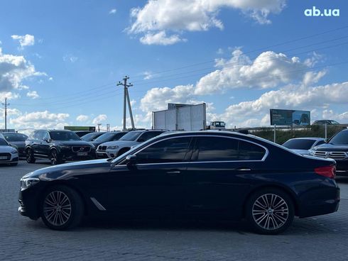BMW 5 серия 2018 синий - фото 3