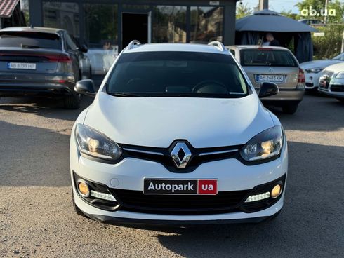 Renault Megane 2014 белый - фото 2