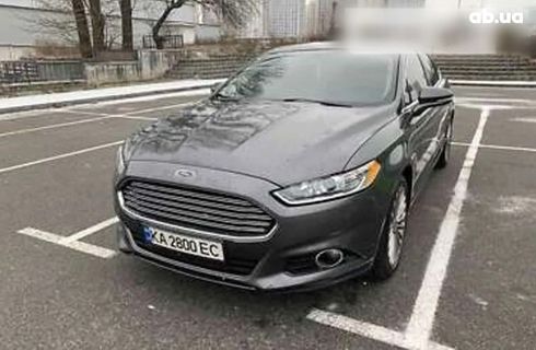 Ford Fusion 2016 серый - фото 2