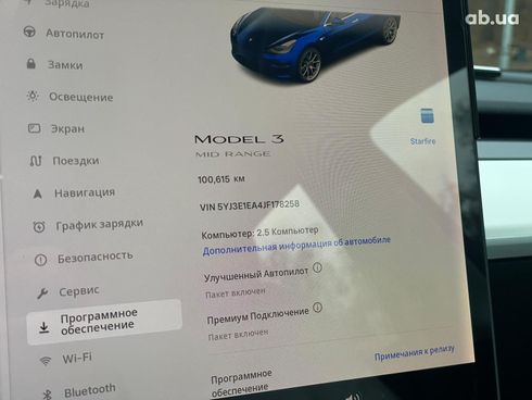 Tesla Model 3 2018 синий - фото 16