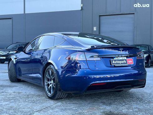 Tesla Model S 2022 синий - фото 5