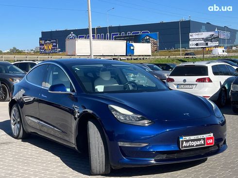 Tesla Model 3 2018 синий - фото 2