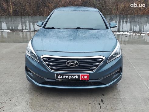 Hyundai Sonata 2017 синий - фото 2