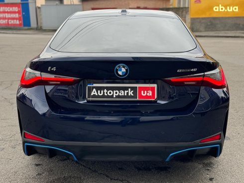 BMW i4 2023 синий - фото 8