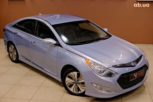 Hyundai Sonata 2014 голубой - фото 4