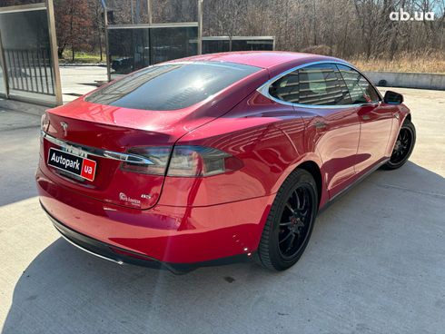 Tesla Model S 2014 красный - фото 5