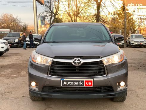 Toyota Highlander 2014 серый - фото 2