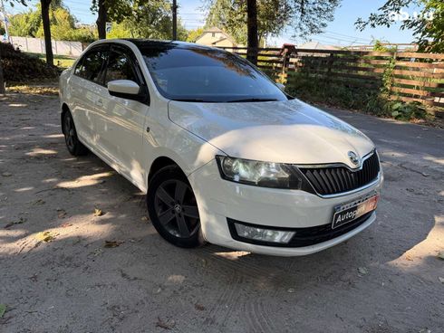 Skoda Rapid 2013 белый - фото 3