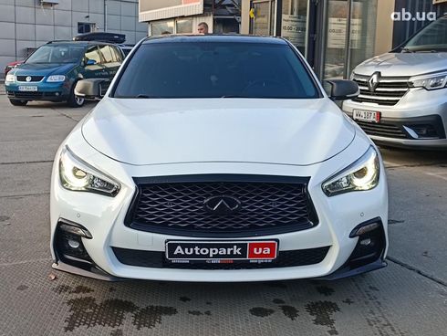 Infiniti Q50 2020 белый - фото 2