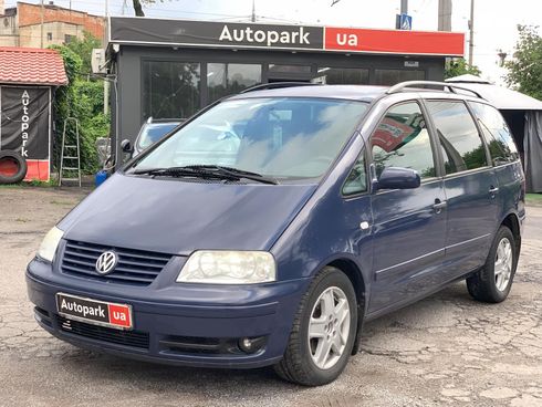 Volkswagen Sharan 2001 синий - фото 2