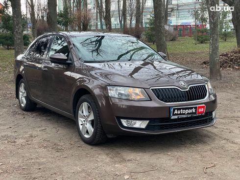 Skoda octavia a7 2014 коричневый - фото 3