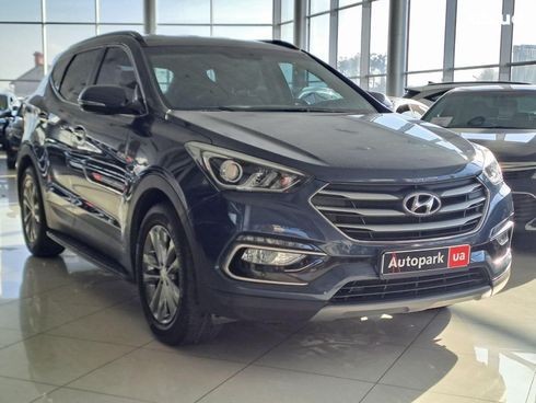 Hyundai Santa Fe 2017 синий - фото 5