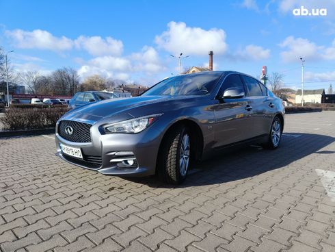 Infiniti Q50 2017 серый - фото 2