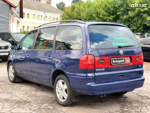 Volkswagen Sharan 2001 синий - фото 12