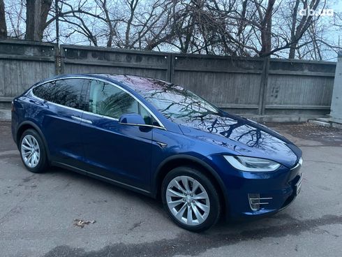 Tesla Model X 2018 синий - фото 5