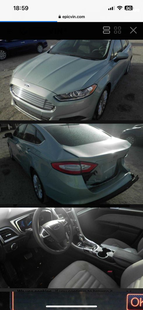 Ford Fusion 2013 серый - фото 13