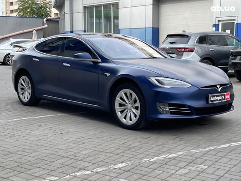 Tesla Model S 2018 синий - фото 3
