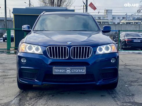 BMW X3 2014 синий - фото 2