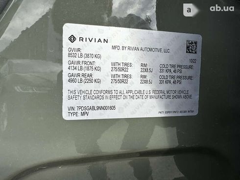 Rivian R1S 2022 - фото 5