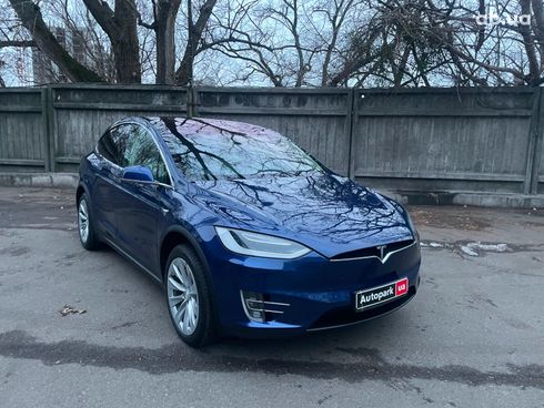 Tesla Model X 2018 синий - фото 3