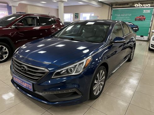 Hyundai Sonata 2014 синий - фото 13