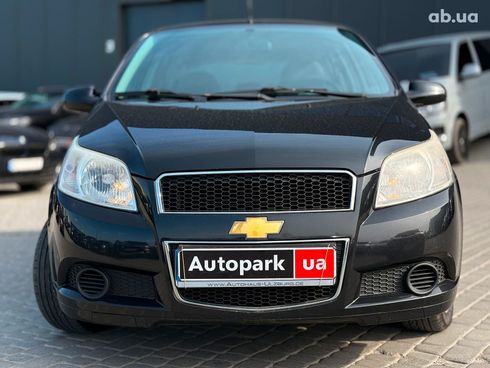 Chevrolet Aveo 2009 черный - фото 2