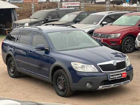 Skoda octavia a5 combi scout 2012 синий - фото 5