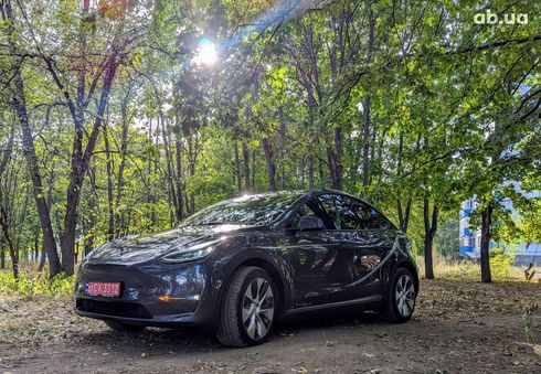 Tesla Model Y 2022 серый - фото 16