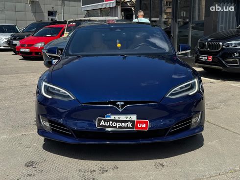 Tesla Model S 2016 синий - фото 2