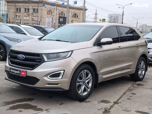 Ford Edge 2017 бежевый - фото 3