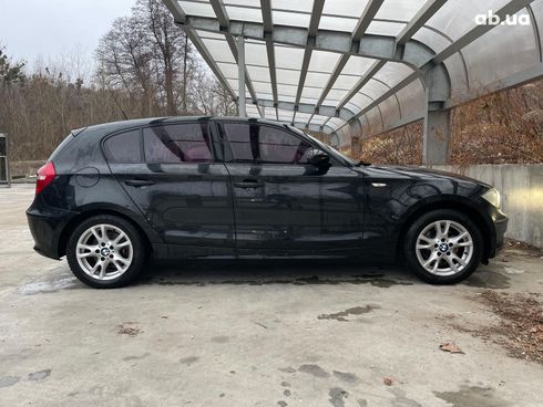 BMW 1 серия 2008 черный - фото 5