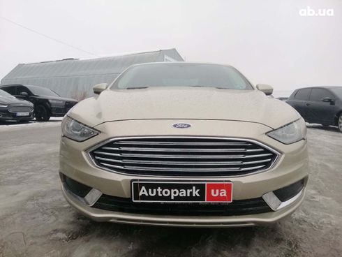 Ford Fusion 2016 бежевый - фото 2