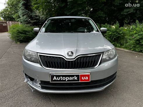 Skoda Rapid 2015 серый - фото 2
