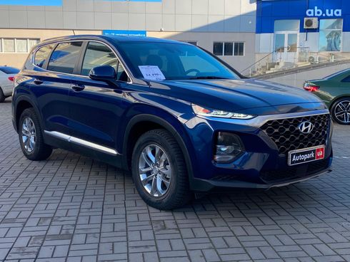 Hyundai Santa Fe 2019 синий - фото 3