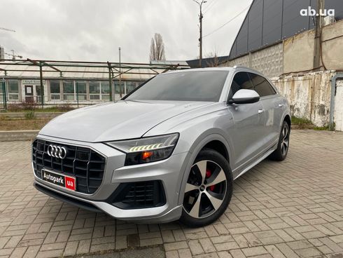 Audi Q8 2019 серый - фото 1