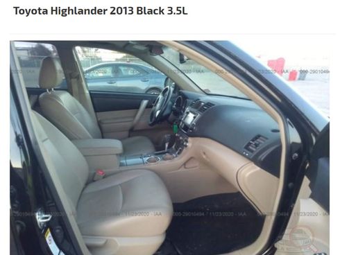Toyota Highlander 2013 черный - фото 36