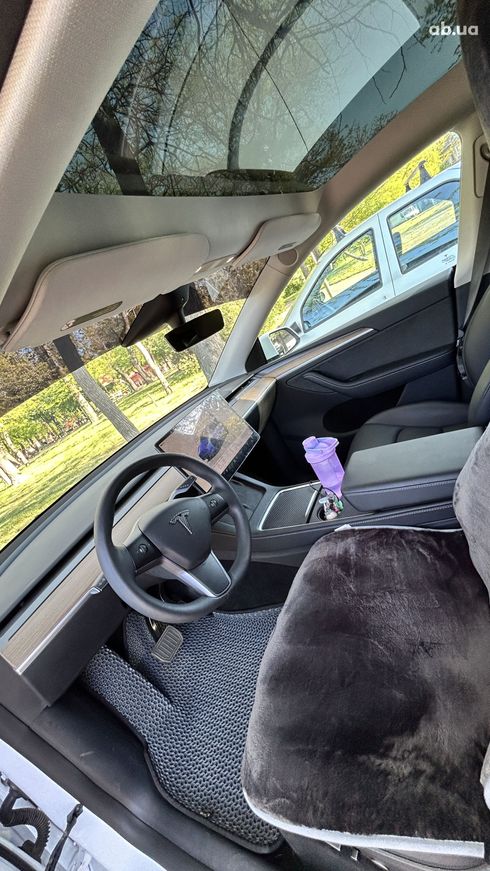 Tesla Model Y 2023 белый - фото 15