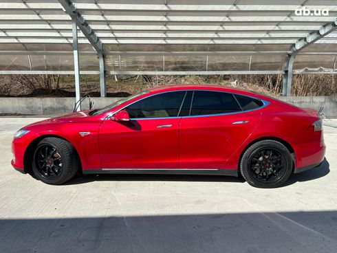 Tesla Model S 2014 красный - фото 2