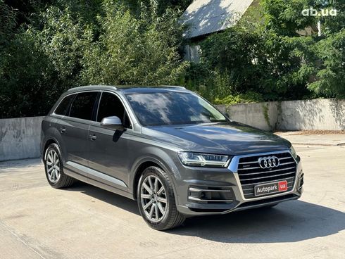 Audi Q7 2018 серый - фото 3