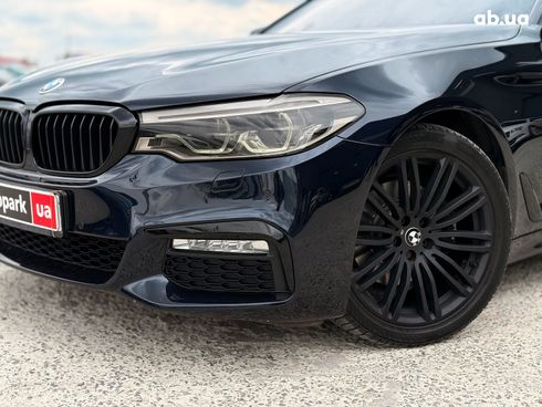 BMW 5 серия 2017 синий - фото 4