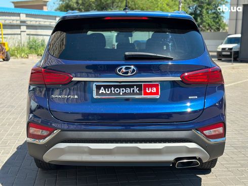 Hyundai Santa Fe 2019 синий - фото 6