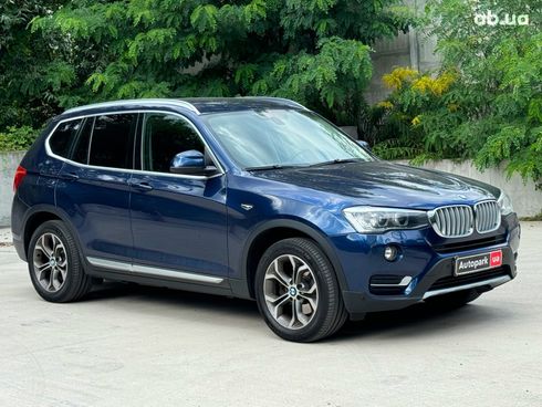 BMW X3 2017 синий - фото 3