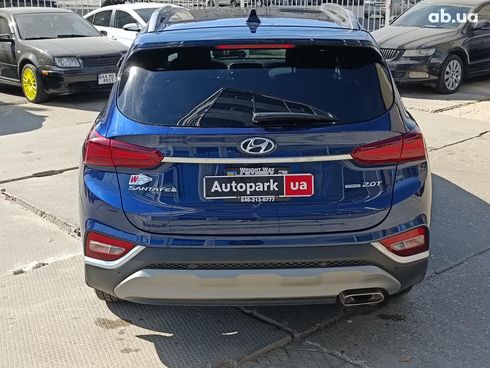 Hyundai Santa Fe 2019 синий - фото 6