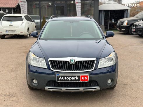 Skoda octavia a5 combi scout 2012 синий - фото 3