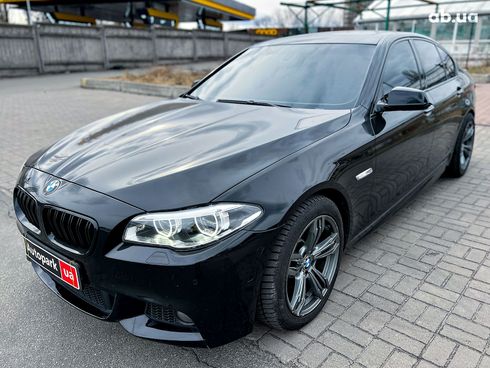 BMW 5 серия 2013 черный - фото 1