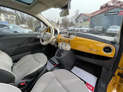 Fiat 500 2014 желтый - фото 34