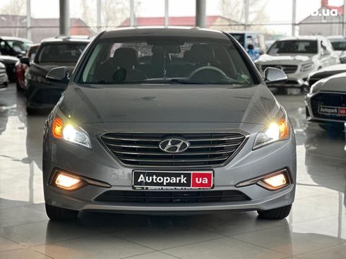 Hyundai Sonata 2016 серый - фото 2