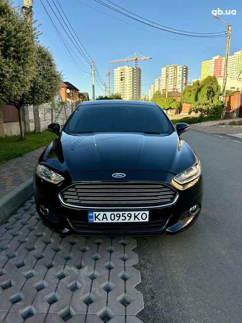 Ford Fusion 2015 черный - фото 2