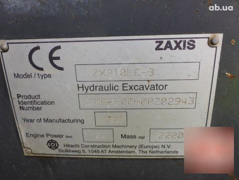 Hitachi ZX 210 LC-3 2007 - фото 8